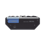 Mezcladora de Audio | 6 Canales | 2 entradas de micro/6 de línea (2 mono + 2 estéreo) | Alimentación Phantom MG06-LAT-IZQ-l