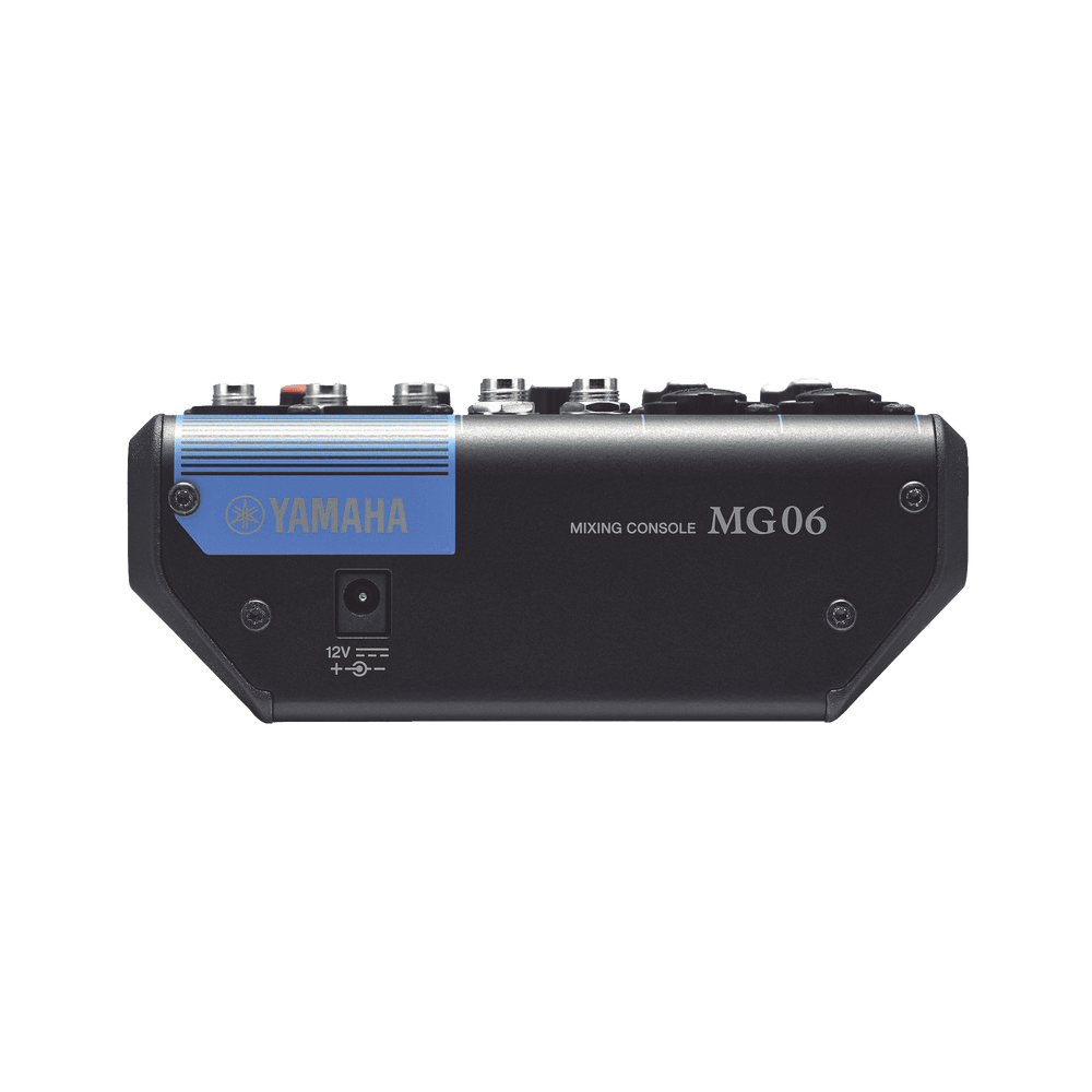 MG06-LAT-IZQ-l Mezcladora de Audio | 6 Canales | 2 entradas de micro/6 de línea (2 mono + 2 estéreo) | Alimentación Phantom MG06 3