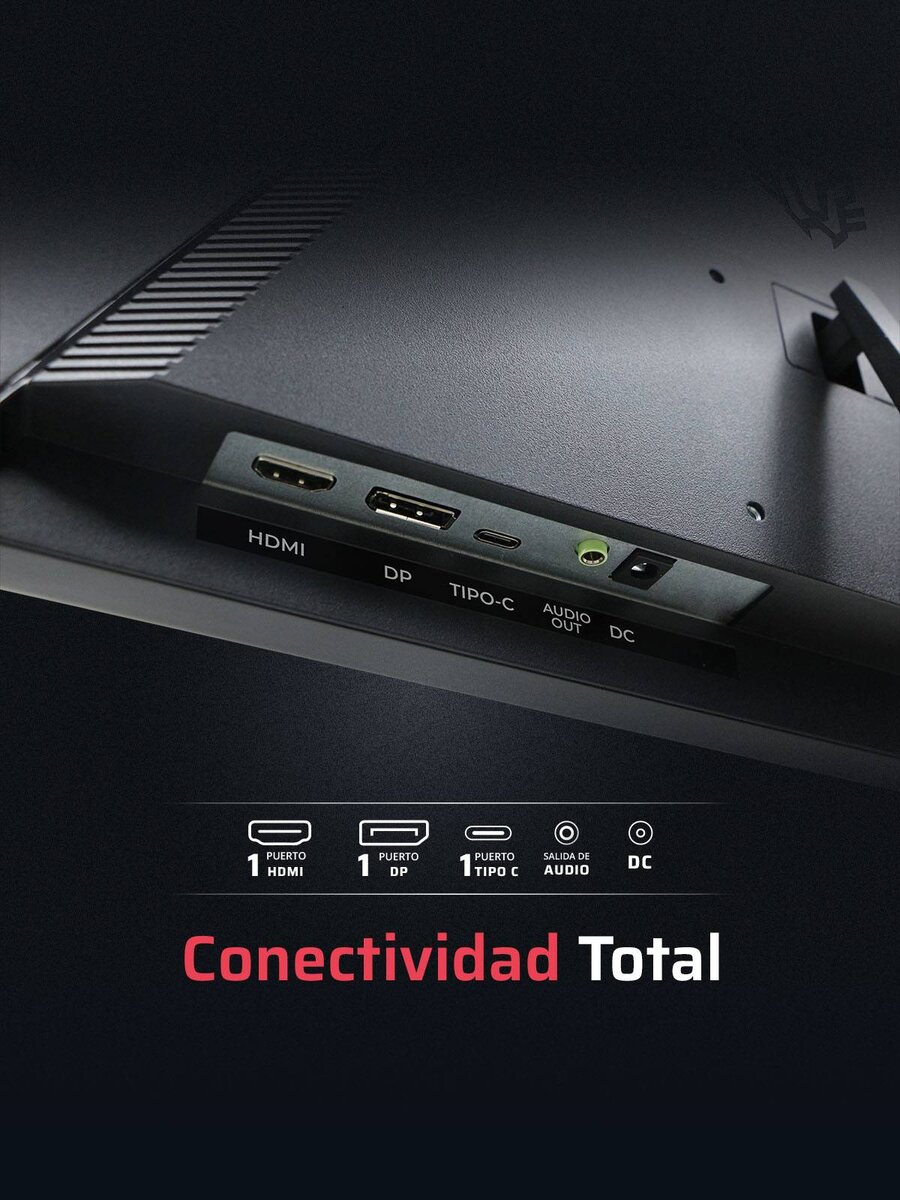 MONBLR350_3_full Monitor Gaming 23.8 Pulgadas 180hz TITAN MTG24Y Panel VA, Plano, Resolución: 1920 x 1080 FHD 9