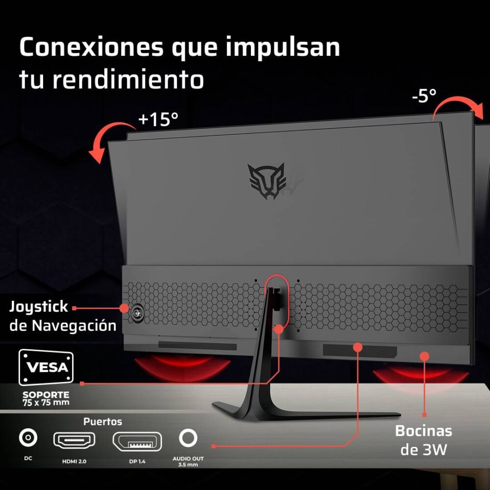 MONBLR450_3_full Monitor Gamer 24.5 Pulgadas COSMOS EDGE MCE245P BALA RUSH VA, Resolución: 1920 x 1080 FHD Frecuencia: 240Hz 4