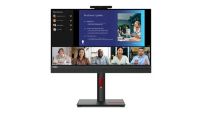 Monitor Lenovo ThinkVision T24v-30, Pantalla IPS FHD de 23,8 Pulgadas(1920 x 1080),1xHDMI1.4,1x DP 1.2,1xVGA, Cámara,Garantía 3 años con fabricante