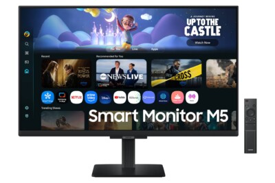 Monitor Samsung SMART, M5, 27 pulgadas, M50F, FHD, Plano, 60Hz, 5ms, LS27FM500ELXZX