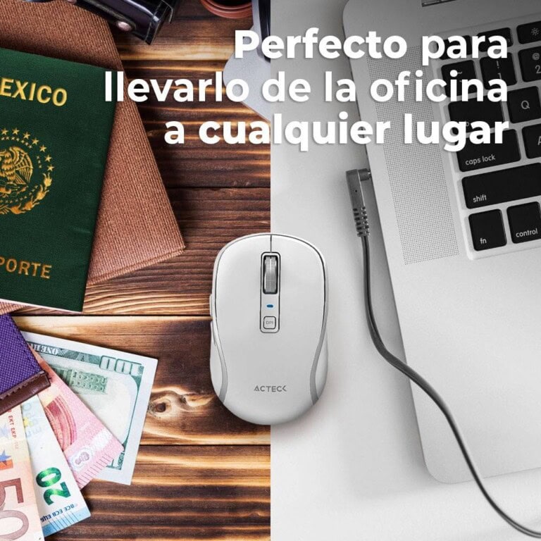 Mouse Inalambrico 2.4hz Optimize Trip Pro MI580 Advanced Series Conexión USB Dongle 2.4ghz, Conexión Bluetooth, 6 Botones + Scroll. Clic Silencioso, DPI: MOUACT430_3_full