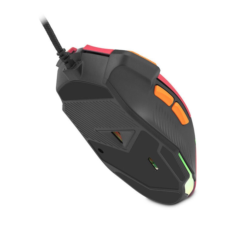 GETTTECH MOUSE GAMER, SENSOR 725F, ILUMINACION RGB PERSONALIZABLE, HASTA 7200 DPI, COLOR ROJO NARANJA, MOD. GPM-RGBWR-G1-RD MOUGET090_6_full