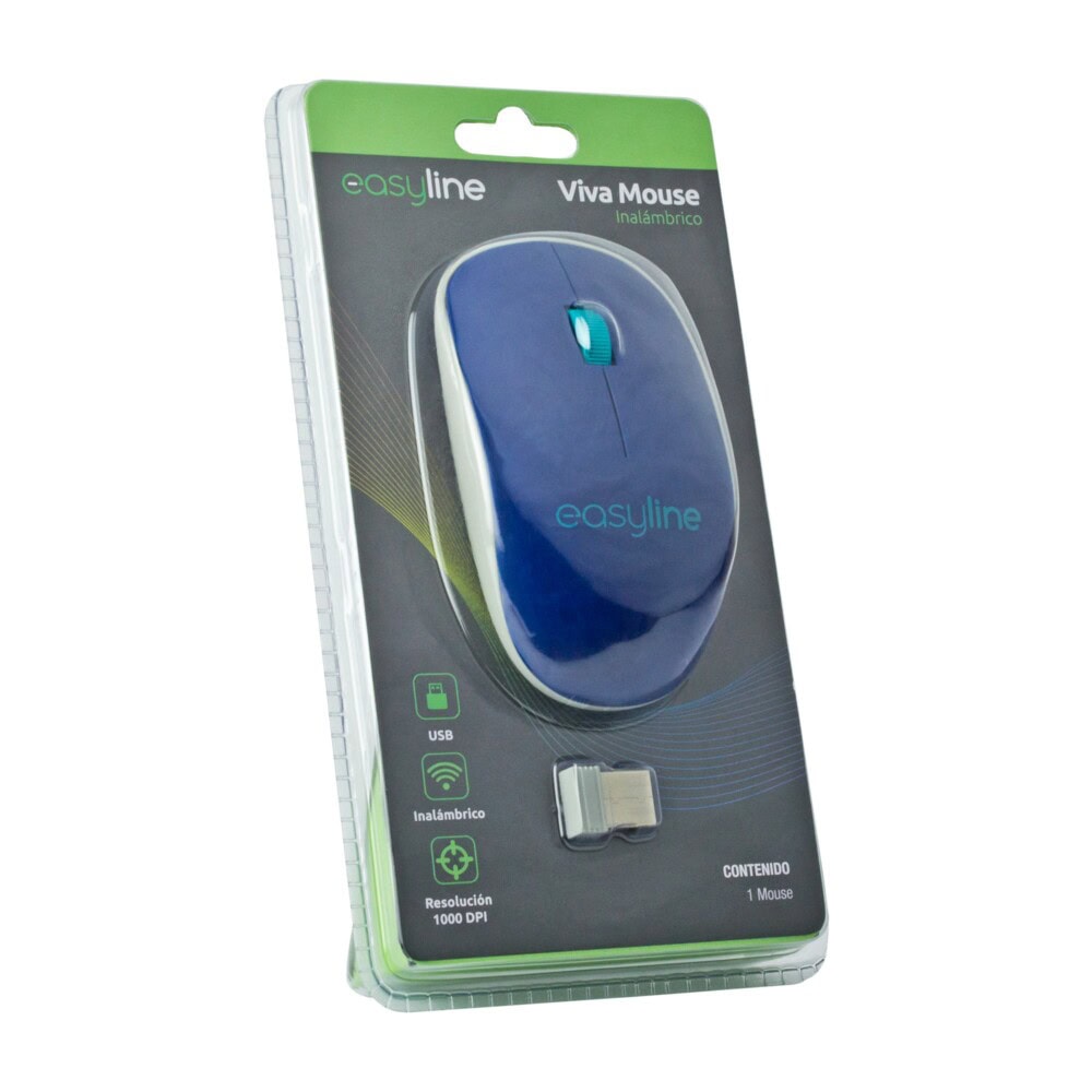 Mouse Inalámbrico Viva (Azul) Easy Line EL-995128 7