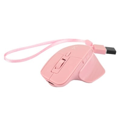 Mini Ratón Recargable Conexión Dual 2.4 GHz + Bluetooth Pixie Color Rosa | PERFECT CHOICE