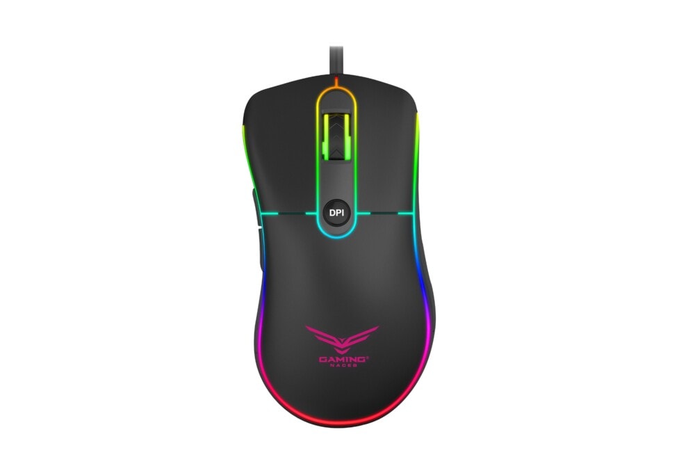 Mouse Gamer Naceb Technology NA-0933, Alámbrico, Juego, 1000/1600/2400/3200, Rainbow NA-0933 2