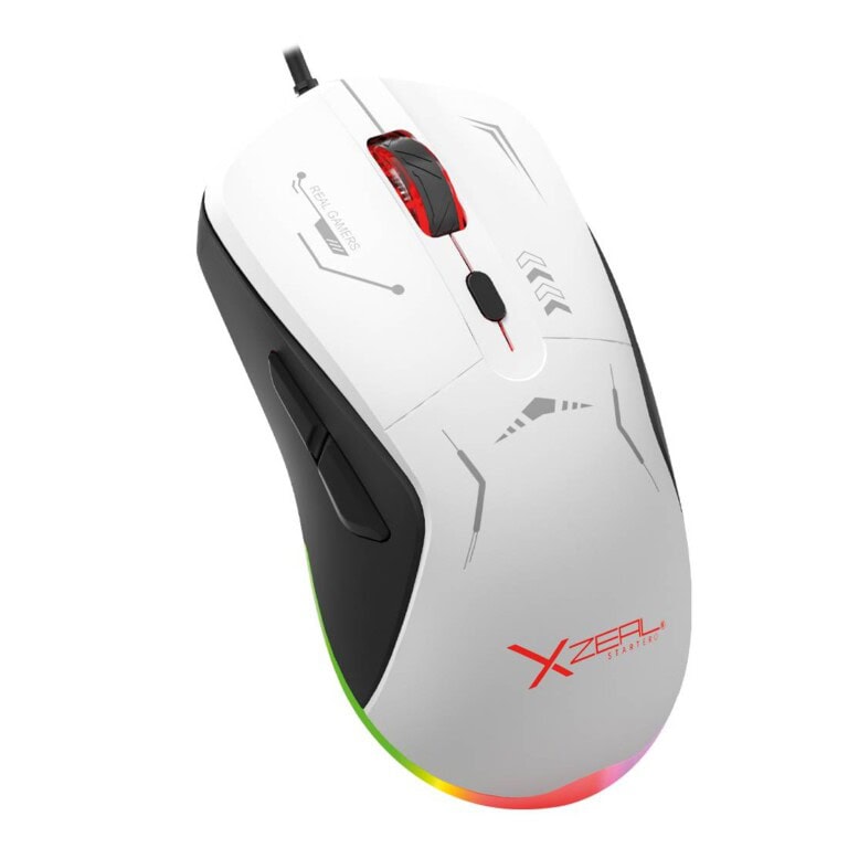 Mouse GAMER XST-401 BLANCO-NEGRO. XSAMGA2WB. MOUSTY120_1_full