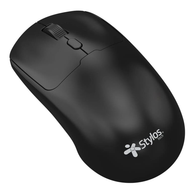 Mouse Inalámbrico Recargable Stylos STPMOI7B 1,600 Dpi 3 Niveles 4 Botones Conexión USB Nano 2.4Ghz Negro MOUSTY160_2_full