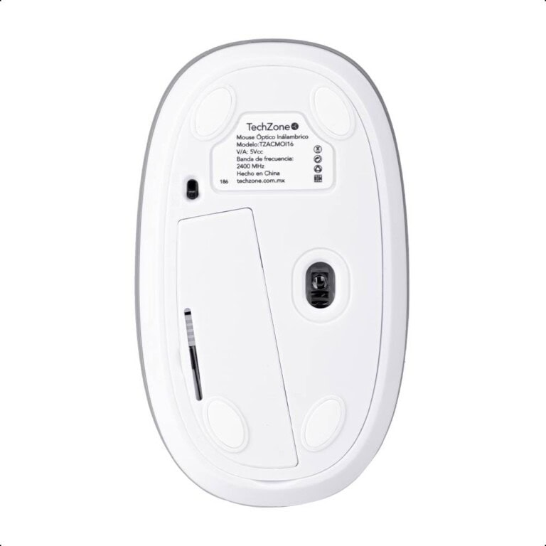 Mouse Inalámbrico de gel Jelly - Mate Grey Techzone TZACMOI16, 1200DPI, con batería AAA incluida, 3 botones con alcance de 10 m MOUTCH930_2_full