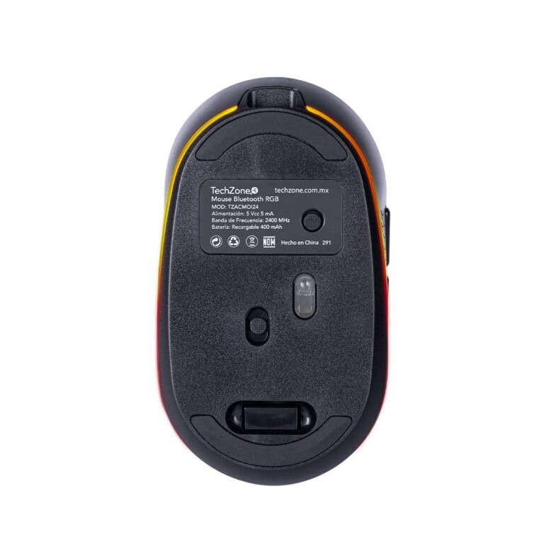 Mouse THUNDER Inalámbrico recargable, bluetooth, DPI:1200,2400, 3200, TECHZONE TZACMOI24 Cambio de luz RGB y navegación MOUTCH970_3_full