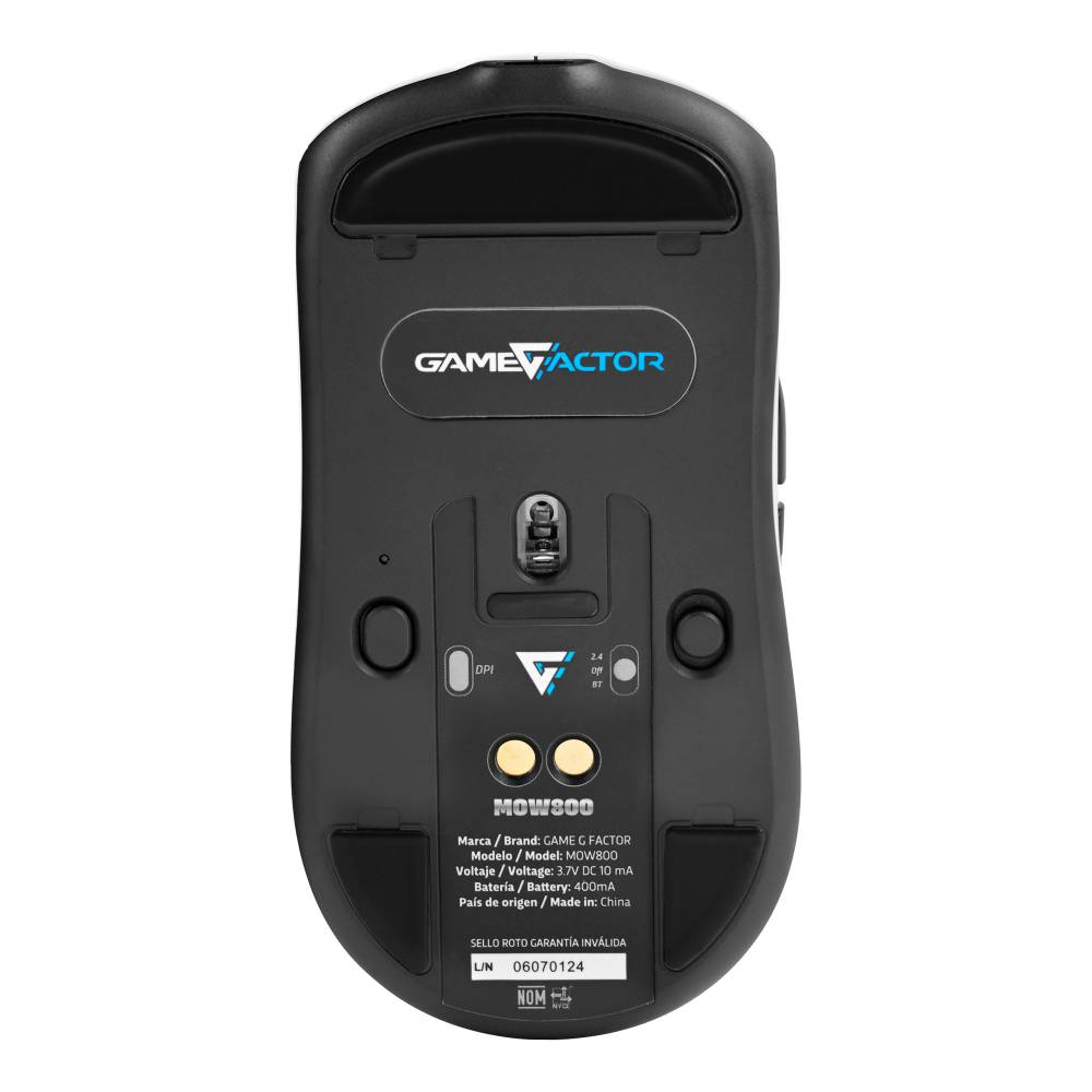 MOUVGO690_4_full Mouse GAME FACTOR MOW800-WH Mouse gamer inalámbrico 4K 18