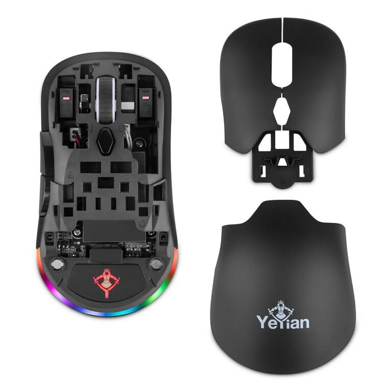 YEYIAN MOUSE GAMER SHIFT 3 EN 1 CON RGB, HASTA 26000 DPI, CONEX 2.4 GHZ, 2 FUNDAS INTERCAMBIABLES INC, ILUMINACION RGB CUSTOM, MOD. YGM-WWRB-01 MOUYEY120_4_full