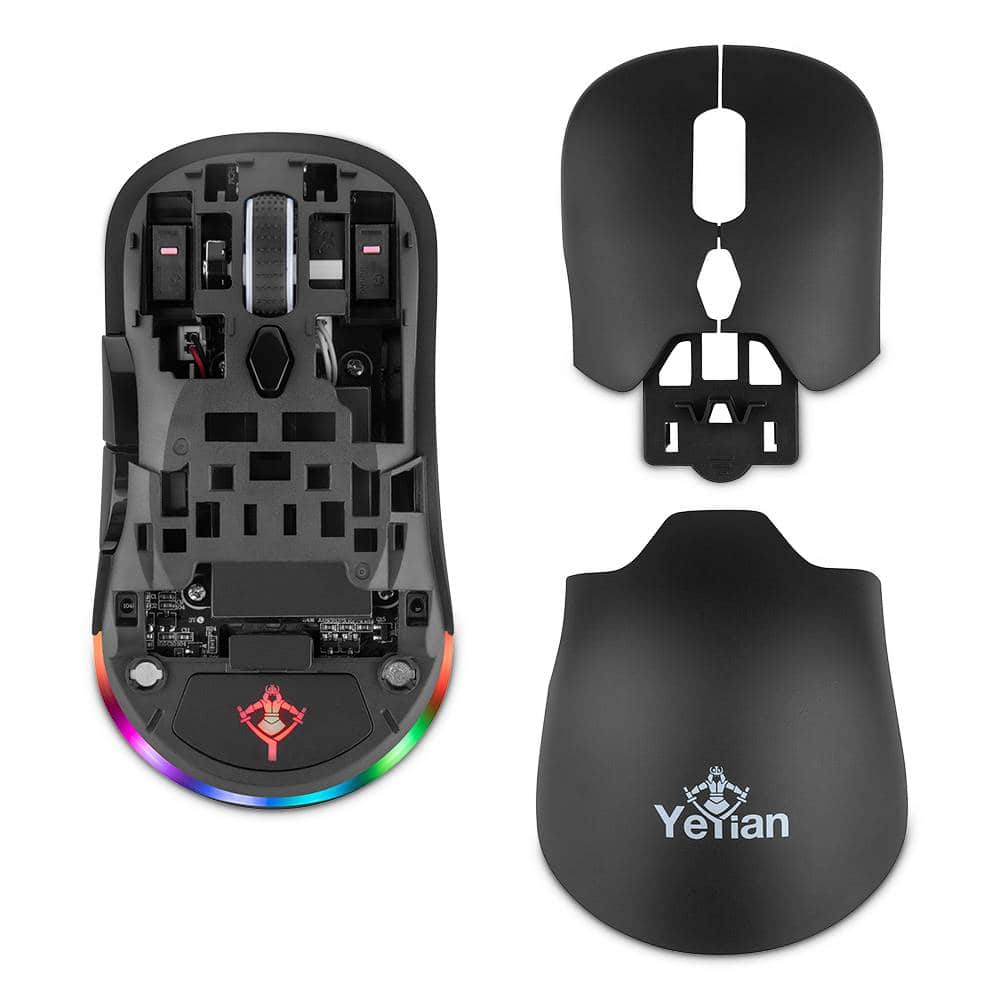 MOUYEY120_4_full YEYIAN MOUSE GAMER SHIFT 3 EN 1 CON RGB, HASTA 26000 DPI, CONEX 2.4 GHZ, 2 FUNDAS INTERCAMBIABLES INC, ILUMINACION RGB CUSTOM, MOD. YGM-WWRB-01 14