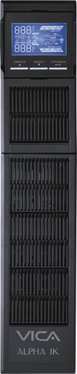 UPS Online doble conversión monofasico rack ALPHA 1K 1000VA/1000W, 8 NEMA 5-15R protegidos, entrada 5/15P voltaje 55/150V, salida 100/110/115/120/127V