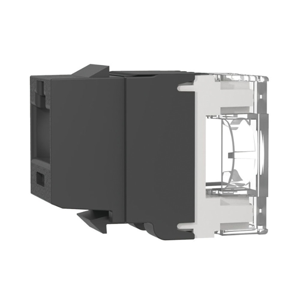NK6X88MBL-LAT-IZQ-l Conector Jack Estilo 110 (de Impacto), Tipo Keystone, Categoría 6A, de 8 Posiciones y 8 Cables, Color Negro NK6X88MBL 3