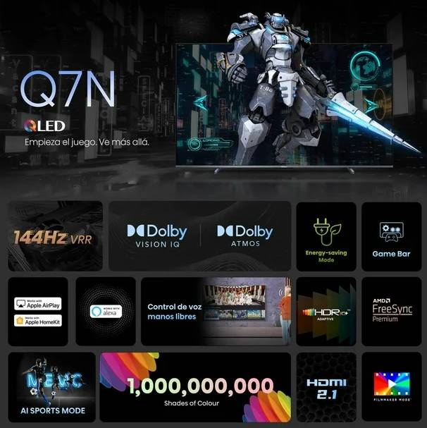 PANHSE1810_4_full Televisor Hisense 100QD7N, 100 pulgadas, QLED, QUANTUM DOT, 4K UHD, 3840 x 2160 Pixeles, GOOGLE SMART TV 8