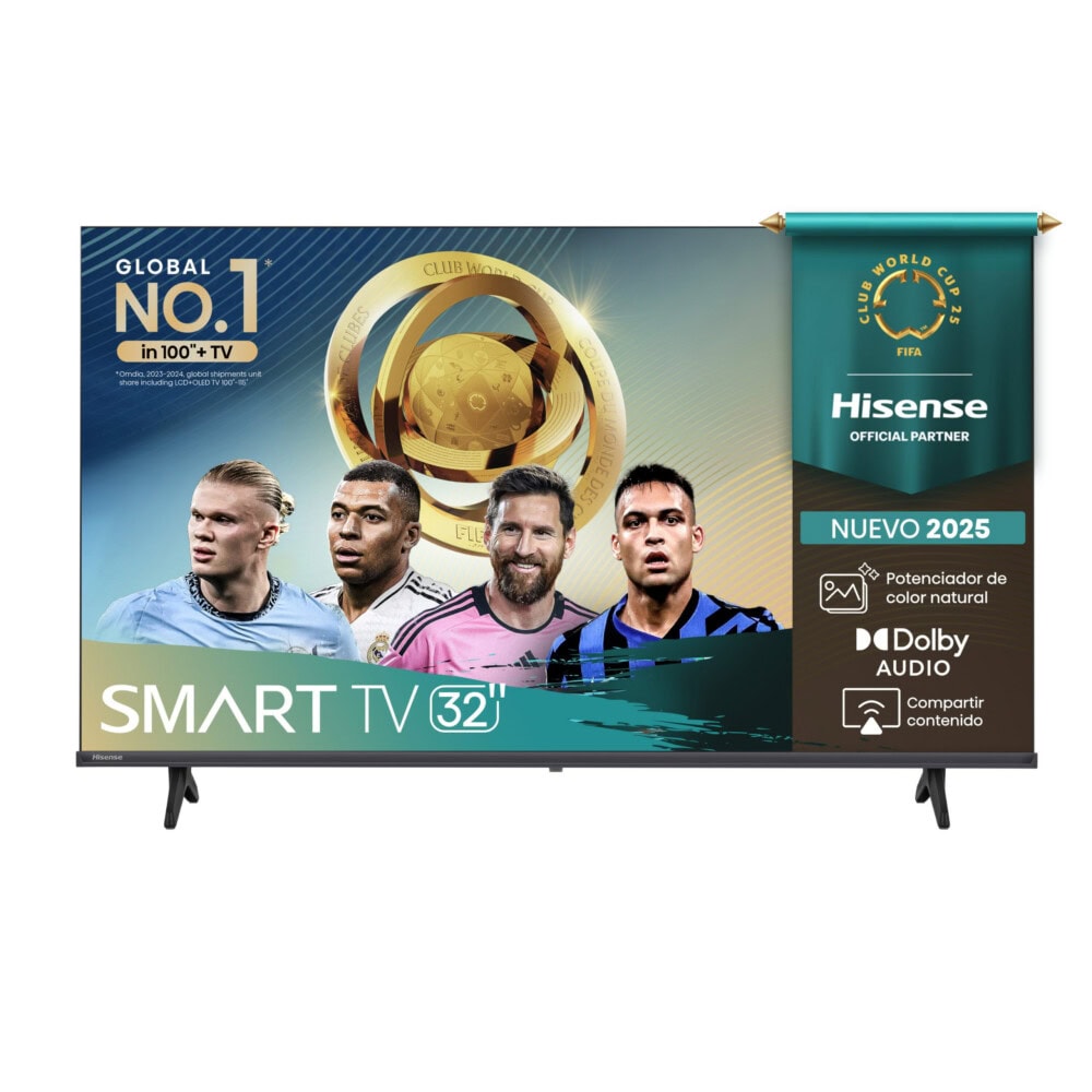 Televisor Hisense 32A4NV, 32 pulgadas, LED HD, 1366 x 768 Pixeles, VIDAA SMART TV 32A4NV 3