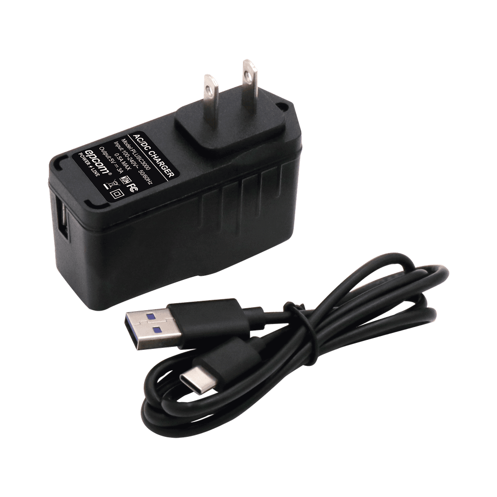 PLUSC3000-l Adaptador de pared de 5 Vcc, @ 3 A con micro-USB tipo C PLUSC3000 1