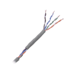 Cable Cat5e de Alto Rendimiento, con Certificaciones ETL, UL, Color Gris, de 100 Metros (328 Pies) para Aplicaciones en CCTV, Redes de Datos. Uso Interior. PROCAT5E100M-LAT-IZQ-l
