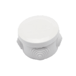 Caja Derivación-Conexión de Plástico Circular con 4 Glándulas de Goma (70 diámetro X 48 alto mm). Para Instalaciones Comerciales, Residenciales e Industriales. Cerrado a Presión. PSTC70ER-l