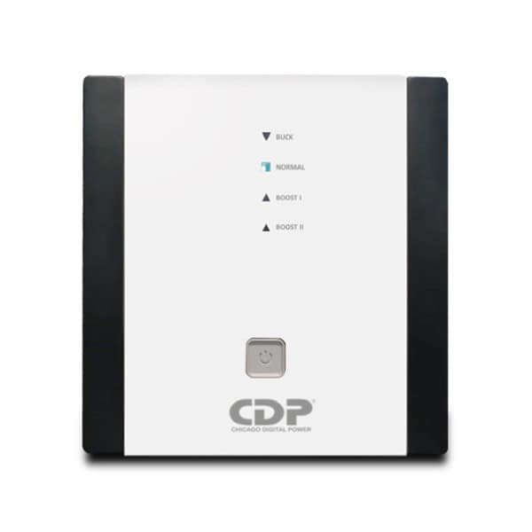 REGCDP1050_1_full Regulador de Voltaje CDP R-AVR2408 2400VA/1200W AVR Linea Blanca, 8 Salidas, 525 julios, Sistema de retardo de encendido, Protección Coaxial, 120 Vac. R-AVR2408 2