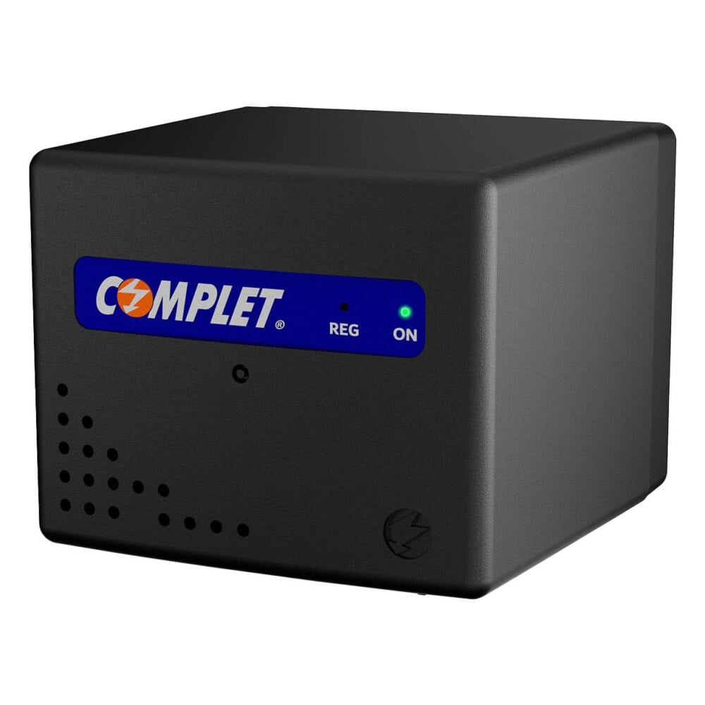 Regulador de Voltaje COMPLET RPLUS 2000 VA / 1000W Contacto 8 tipo NEMA 5-15R, Supresor de picos de voltaje 504 J , P/N ERV-6-012, Clavija de salida NEMA 5 ERV-6-012 3