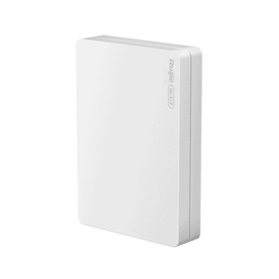 Punto de Acceso Mesh Wi-Fi 7 para interior en pared, hasta 512 usuarios ideal para Hotelería u Oficina.