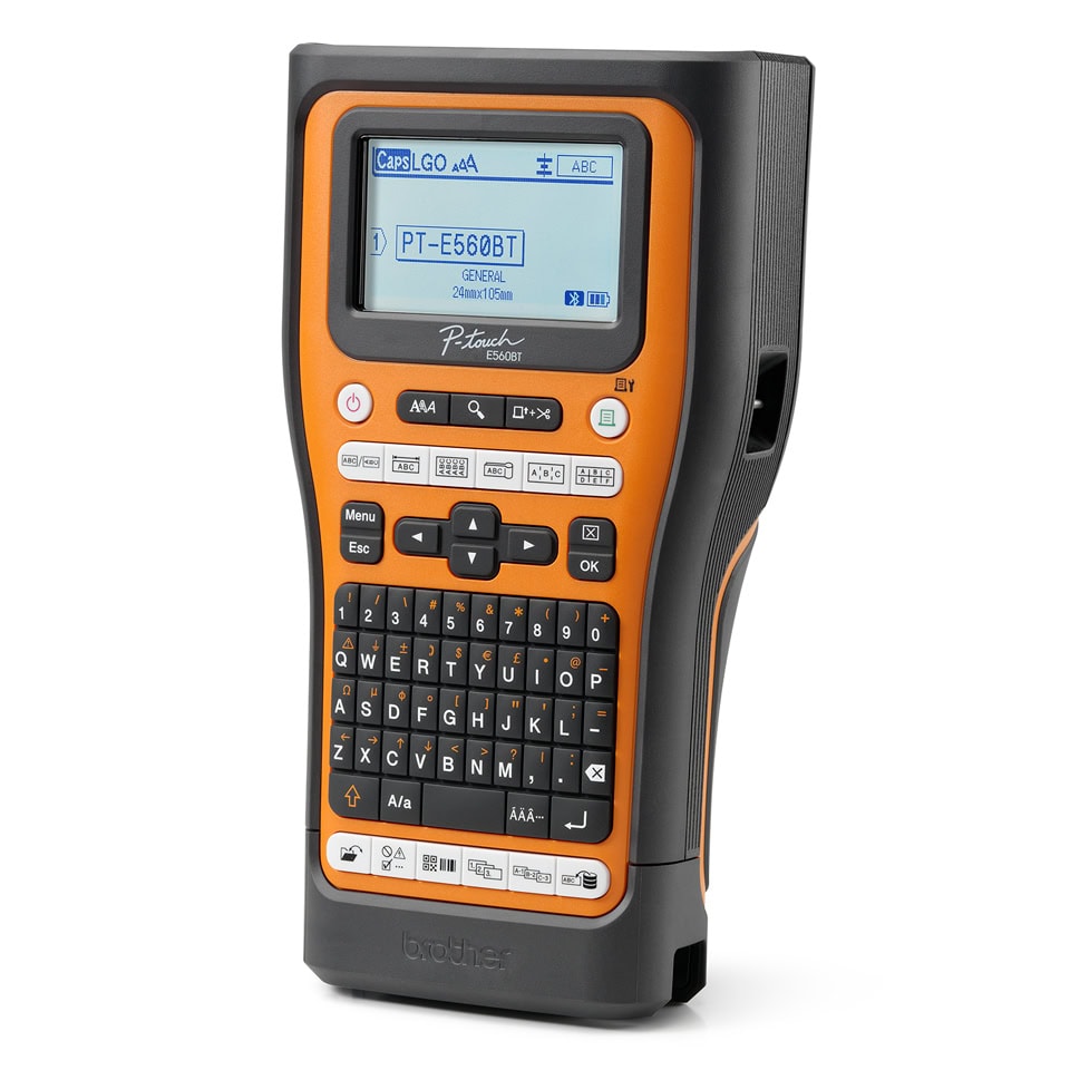 ROTBRT200_5_full Rotulador industrial Brother P-touch PTE560BTVP, transferencia térmica, batería recargable, maletín, imprime etiquetas laminadas de hasta 24 mm de ancho PTE560BTVP 2