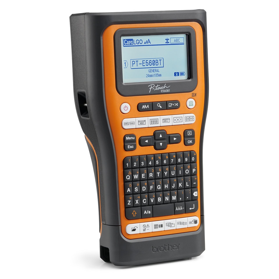ROTBRT200_6_full Rotulador industrial Brother P-touch PTE560BTVP, transferencia térmica, batería recargable, maletín, imprime etiquetas laminadas de hasta 24 mm de ancho PTE560BTVP 3