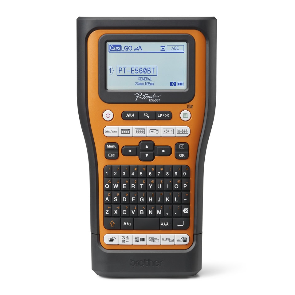 ROTBRT200_full Rotulador industrial Brother P-touch PTE560BTVP, transferencia térmica, batería recargable, maletín, imprime etiquetas laminadas de hasta 24 mm de ancho PTE560BTVP 1