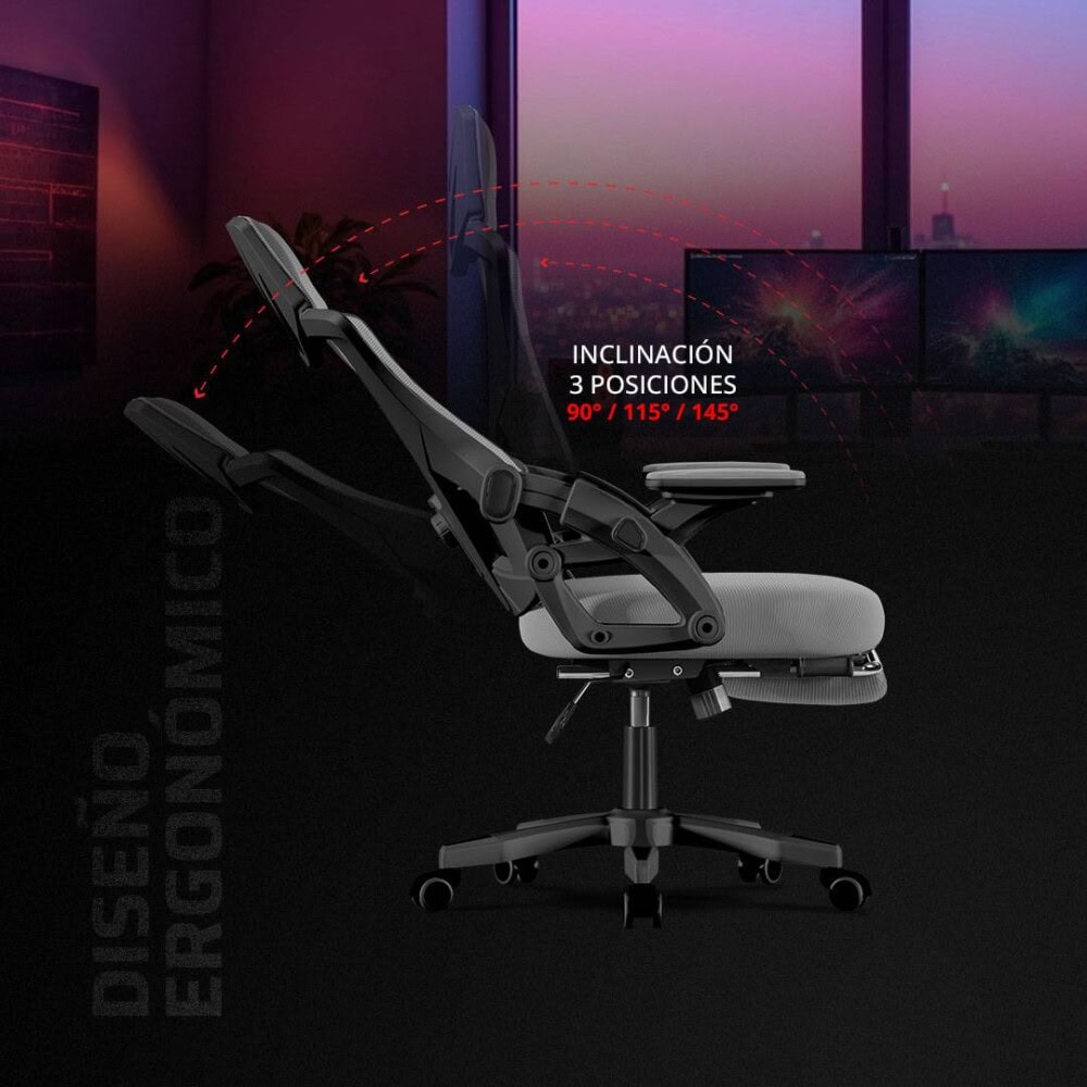 Silla Power Rush Mesh Balam Rush Silla Gamer PP + Malla + Espuma de alta Suavidad BR-944199 4