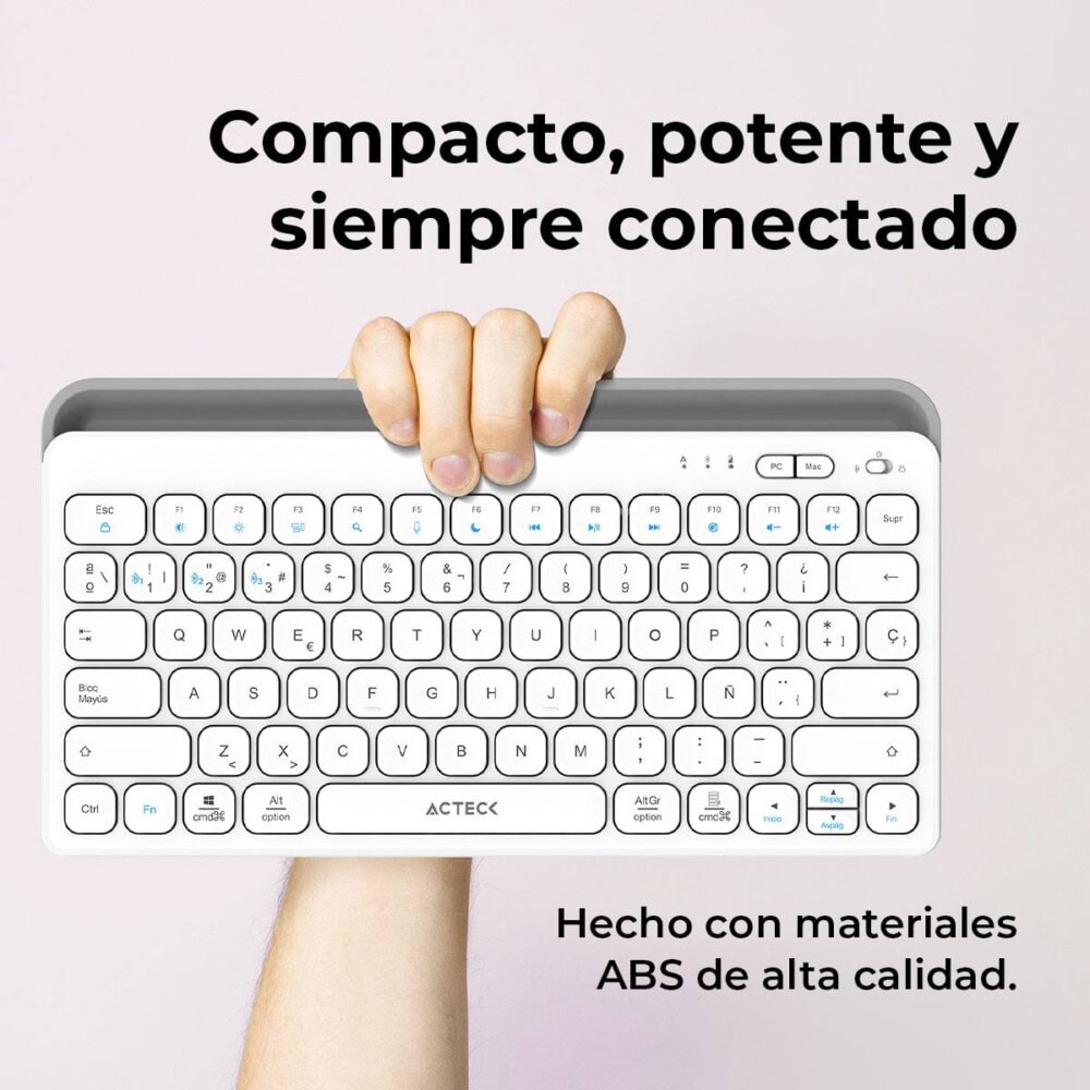 Teclado Inalámbrico Multidispositivos AC-940139 INSPIRE TREK TI737 Acteck Elite Series Bluetooth 5.1, Dongle 2.4 MHz AC-940139 3