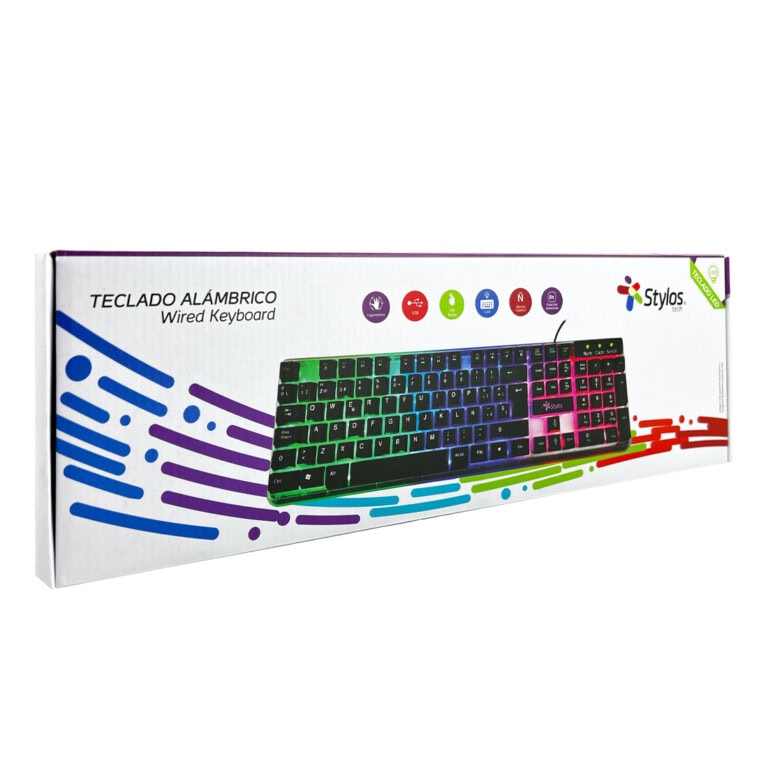 Teclado ALAMBRICO PTEC6 Negro. STTEALLED1T. TECSTY080_6_full
