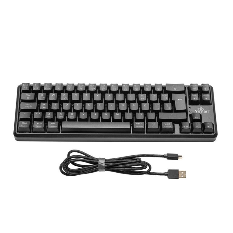 YEYIAN TKL TECLADO GAMER AKIL S 3500 SWITCH ROJO, 69 TECLAS, INTERRUPTOR CAMBIO, ANTI GHOSTING N-KEY R, LED RGB ARCOIRIS 18 EFECT, IP42 YTM-28209R TECYEY140_2_full