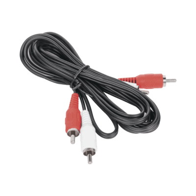 Cable RCA Macho a Macho de 2 Metros de Longitud / Aplicaciones de Audio y Video Optimizado para HD
