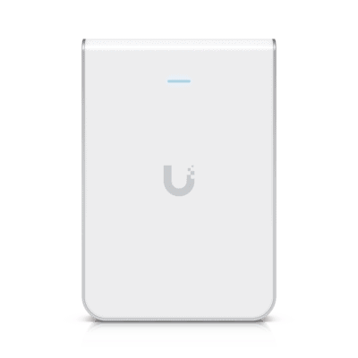 Access Point UniFi U6 In Wall/Montaje p/pared, WIFI 6 2.4 Y 5 Ghz, hasta 5.3 Gbps, 1 pto PoE In, 4 ptos secundarios (1 PoE Out)