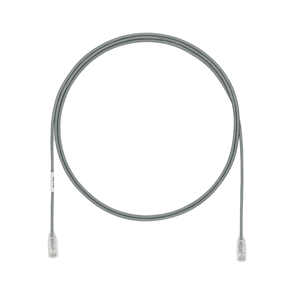 UTP28SP1.5MGY-l Cable de Parcheo TX6, UTP Cat6, Diámetro Reducido (28AWG), Color Gris, 1.5 Metros (4.92 Pies) UTP28SP1.5MGY 1