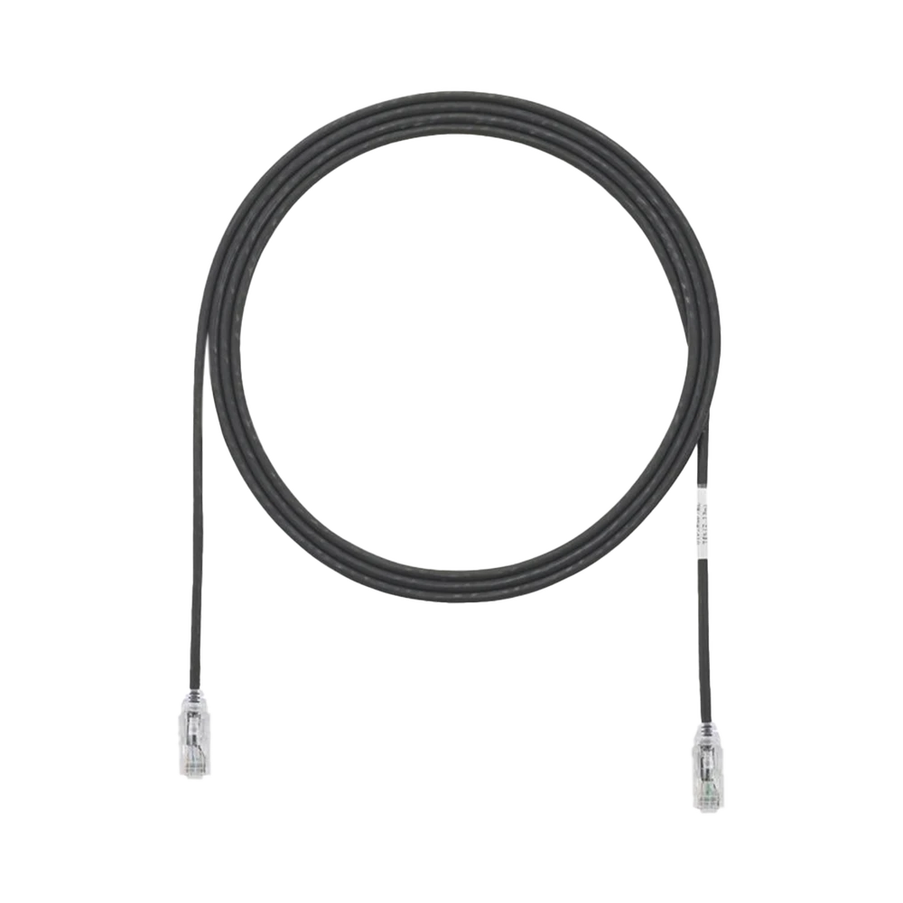 UTP28SP1BL-AD-1-l Cable de Parcheo TX6, UTP Cat6, Diámetro Reducido (28AWG), Color Negro, 0.3 Metros (1 Pie) UTP28SP1BL 2