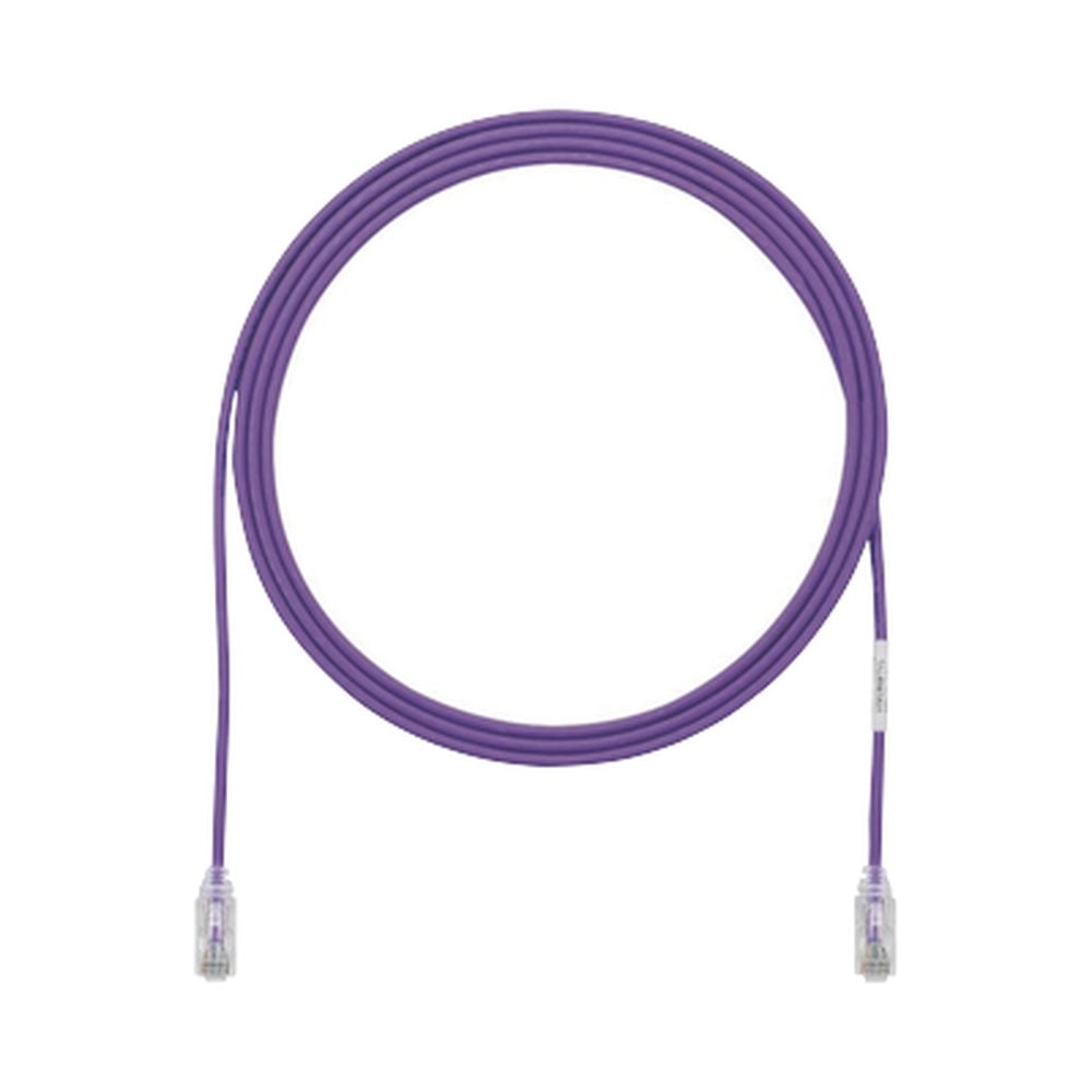 UTP28SP3VL-l Cable de Parcheo TX6, UTP Cat6, Diámetro Reducido (28AWG), Color Violeta, 0.91 Metros (3 Pies) UTP28SP3VL 1