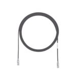Cable de Parcheo TX6, UTP Cat6, Diámetro Reducido (28AWG), Color Negro, 20.2 cm (8 Pulgadas) UTP28SP8INBL-FRENTE-l