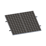 Kit De Minirieles Para Panel Solar Arreglo 1X2 Para Instalación Plano En Lámina VEKTORMINIKIT1X2-l