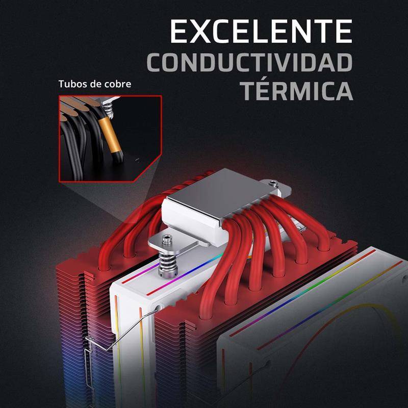 VENBLR760_3_full Enfriamiento de Aire BAMLAM RUSH HELIUX PRO HEX60 Sistema de enfriamiento de Aire, Disipador de aire, Iluminación ARGB 10
