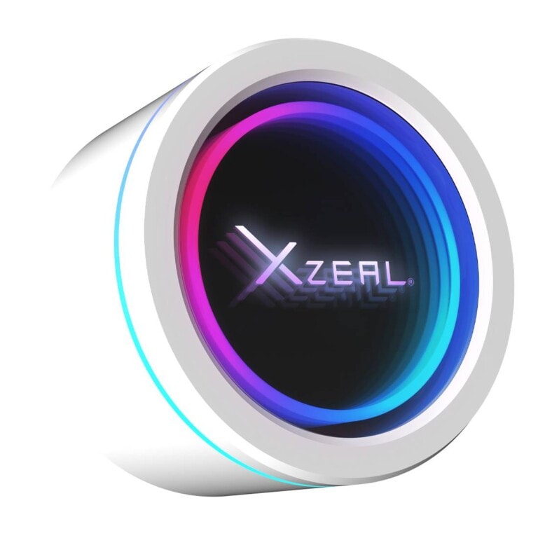 Enfriamiento Liquido Xzeal 360mm Redondo XZ414 para CPU 3 Fan x120mm Mangueras ARGB 3 pines + PWM 4 pines + Seguro para INTEL/AMD Blanco VENSTY070_1_full