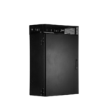 Gabinete de Montaje en Pared TrueEdge™, Con 6 UR para Equipo Activo y 6 UR para Paneles de Parcheo, Fabricado en Acero, Color Negro WME6BL-LAT-IZQ-l