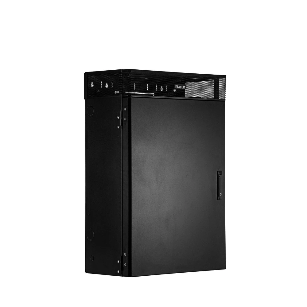 WME6BL-LAT-IZQ-l Gabinete de Montaje en Pared TrueEdge™, Con 6 UR para Equipo Activo y 6 UR para Paneles de Parcheo, Fabricado en Acero, Color Negro WME6BL 3