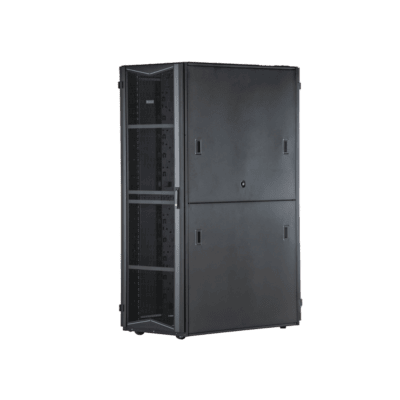 Gabinete FlexFusion para Centros de Datos, 42 UR, 800 mm de Ancho, 1200 mm de Profundidad, Fabricado en Acero, Color Negro