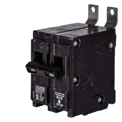 Interruptor automático atornillable tipo BL 2 polos, 20 amp.