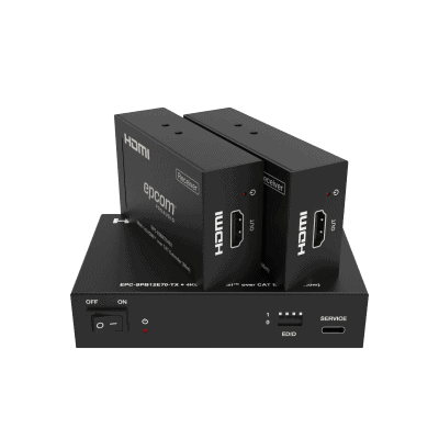 Splitter HDMI 1x2 | 4K@60Hz a 60m | 4K@30Hz a 70m | Cable Cat6 | EDID | HDCP 2.2 | Salida Loop