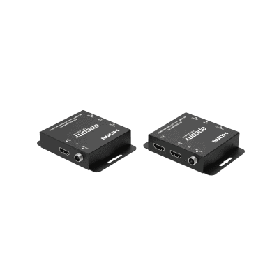 Kit Extensor HDMI | 4K30 hasta 100m | Cat6 | Transmisión sin Compresión | Soporta PoC Bidireccional | EDID y Audio 5.1CH